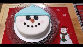 Snowman Cake!!