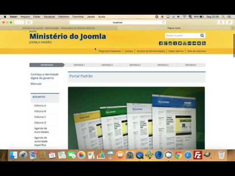 Portal padrão e-GOV com Joomla! 3.x - Módulos da Página Inicial