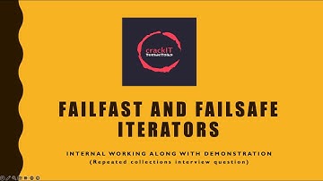 Failfast Vs Failsafe Iterators in Java