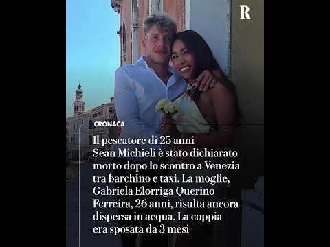 Video Venezia, scontro tra barchino e taxi: muore a 25 anni, dispersa la moglie in laguna