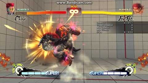 Evil Ryu Unblockable against Viper with OSes