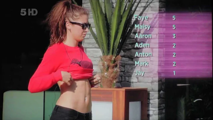 Faye Palmer flexing abs