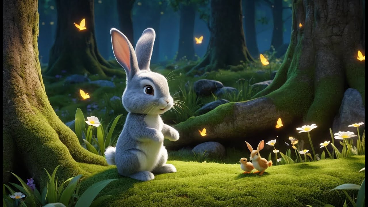 Five Little Bunnies Jumping on the Ground | Bunny Song | Interactive Jumping Rhyme for Toddlers