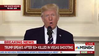 President Trump addresses the nation about Mass Shooting on Las Vegas Strip