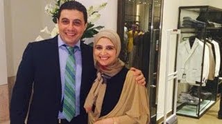 محمود مالك يفتتح محل ملابس رجالى لزوجته حنان ترك..!!