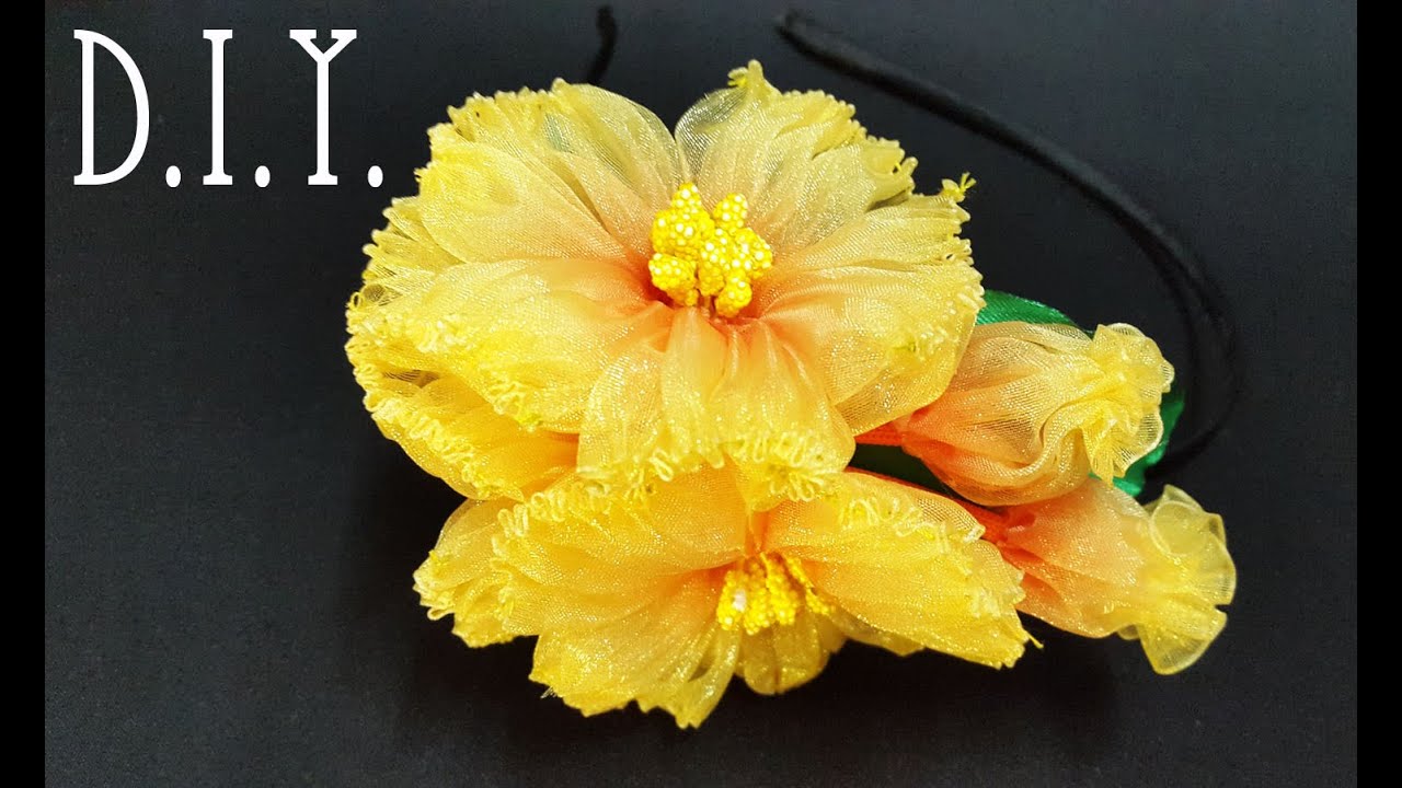 ❀ ♡ ❀ D.I.Y. Double Tone Organza Flower | MyInDulzens ❀ ♡ ❀