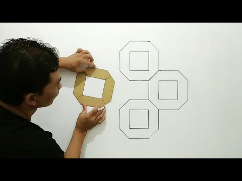 Wall painting 3d how to make 3d wall design | room decor | cara cat