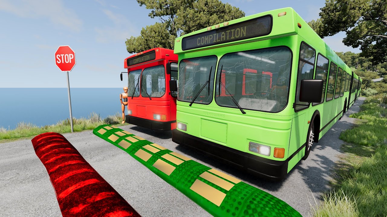 Cars vs Massive ⚠️ Speed Bumps⚠️#43 – BeamNG.Drive