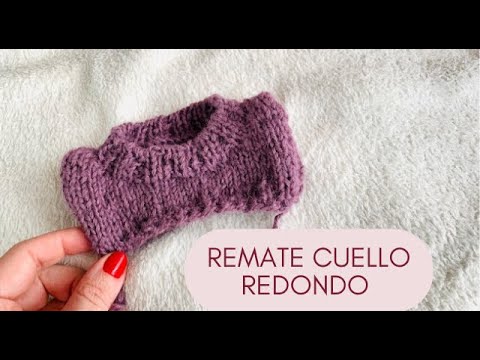 RREMATE CUELLO REDONDO CON 1X1 O 2X2 - YouTube