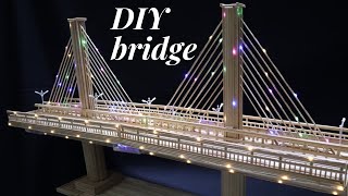 how to make a bridge with bamboo sticks | DIY Model