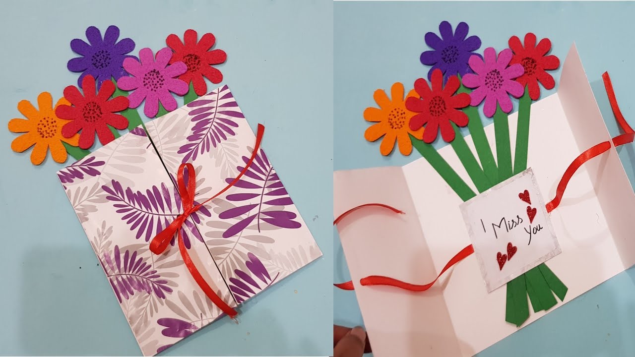 I Miss you card idea for best friend/miss u card design....