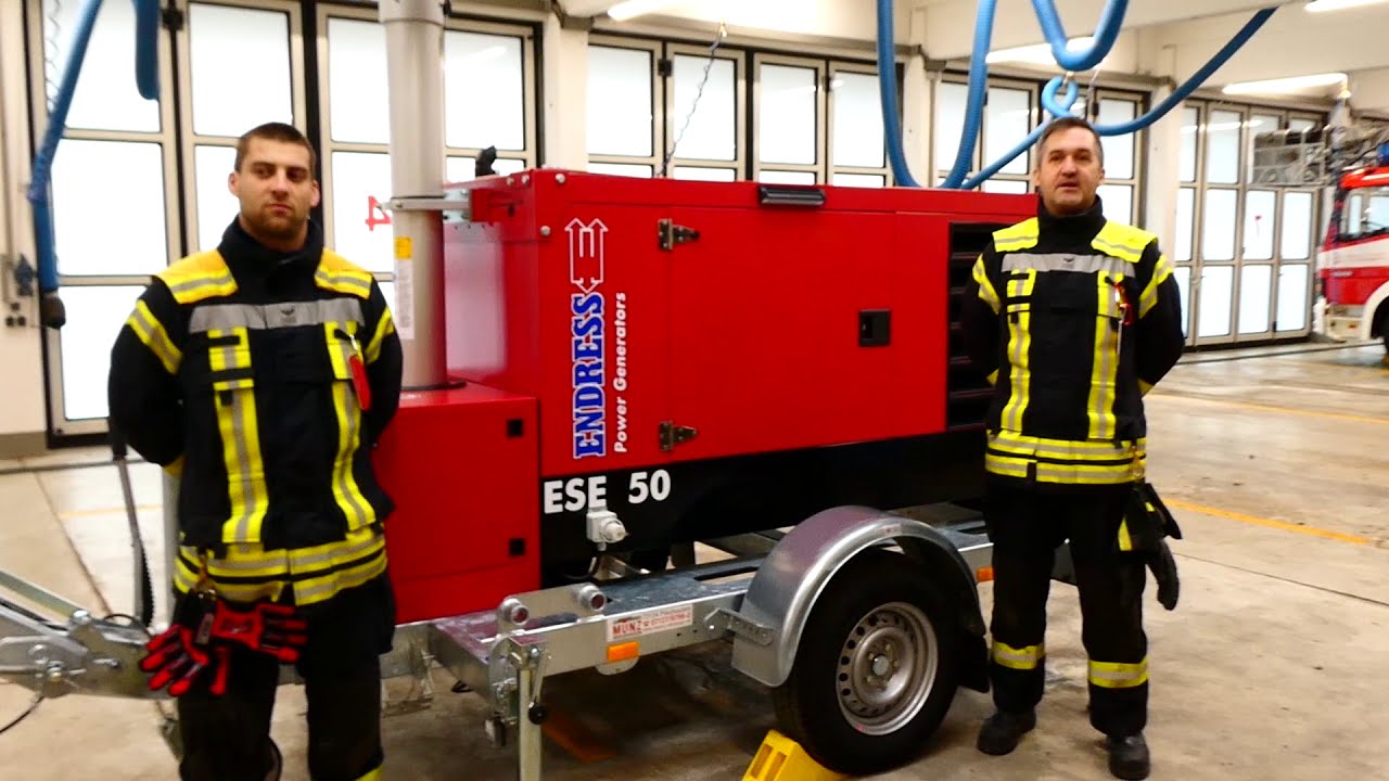 Notstrom-Aggregat mit Lichtmast - 44kVA / 140.000 Lumen