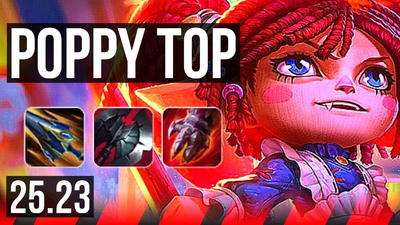 POPPY vs URGOT (TOP) | 9k comeback, 44k DMG, Dominating | NA Master | 25.23