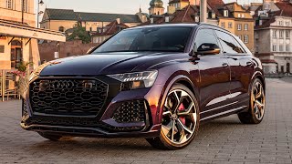 HOT! 2021 AUDI RSQ8 EXCLUSIVE - VELVET PURPLE + BLACK OPTICS - V8TT BEAST Very rare spec in detail