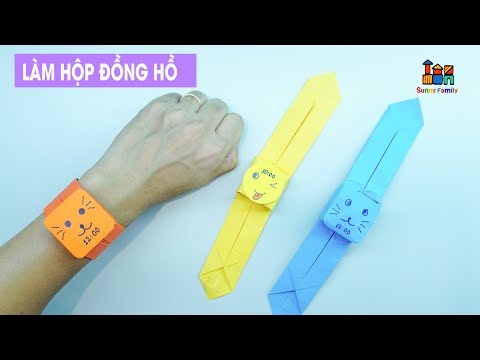 Cách làm đồ chơi bằng giấy - Làm Đồng Hồ Đeo Tay Bằng Giấy