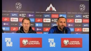 Federata e Futbollit e Kosovës - Konferenca para ndeshjes kundër Sllovenisë / Vedat Muriqi