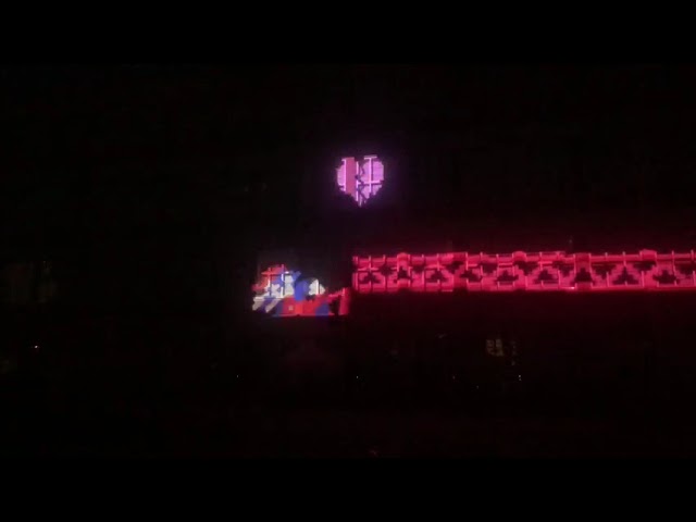 The projection for the MASKA video mapping contest