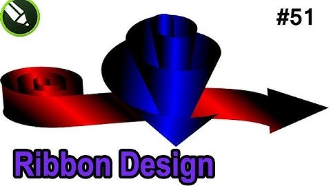 How to Make 3D Swirl Ribbon Design in Corel Draw || Corel Draw me Swirl Ribbon Design kese banaye