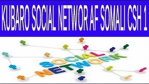 Baro Social Network (casharkii 1)