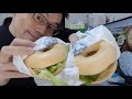 横顔 368 ベーグル専門店 BAGEL&BAGEL恵比寿店のグルメサンド2種（ごぼうとチキンの焙煎胡麻サラダ、てりやきチキン）をウーバーイーツでデリバリーして食べてみた