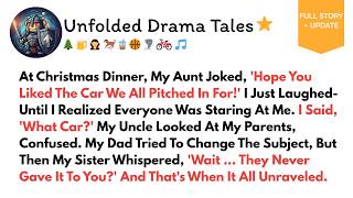 Full At Christmas Dinner, My Aunt Joked, ‘Hope You Liked The Car We All Pitched Best Reddit Stories Guide