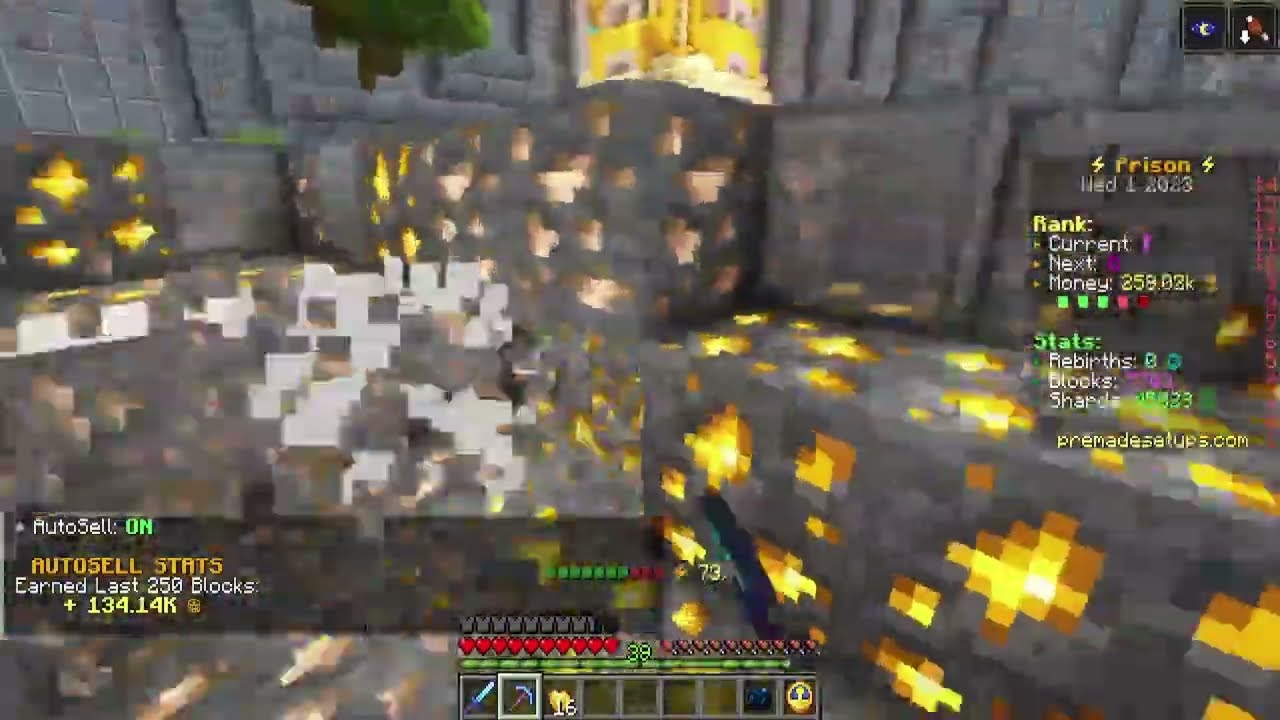 Autosell on Premade Prison Server