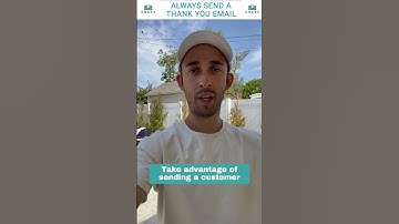 Ecommerce: ALWAYS & I mean, ALWAYS, send a customer thank you email after someone buys your product.