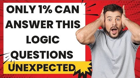 "🧠🔥 Only 1% Can Solve These Logic Questions! 🤔 Test Your Brainpower Now! #LogicQuiz #BrainGames"