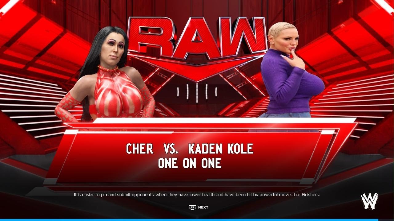 WWE 2K24 Cher 🆚 Kaden Kole - YouTube