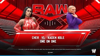 WWE 2K24 Cher 🆚 Kaden Kole