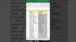 Proper and Trim functions in excel. #excel #shorts #viral