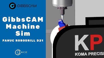 GibbsCAM Machine Simulation: Fanuc Robodrill D21