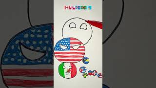 Draw countryball Flags of North America #northamerica #countryball #flags