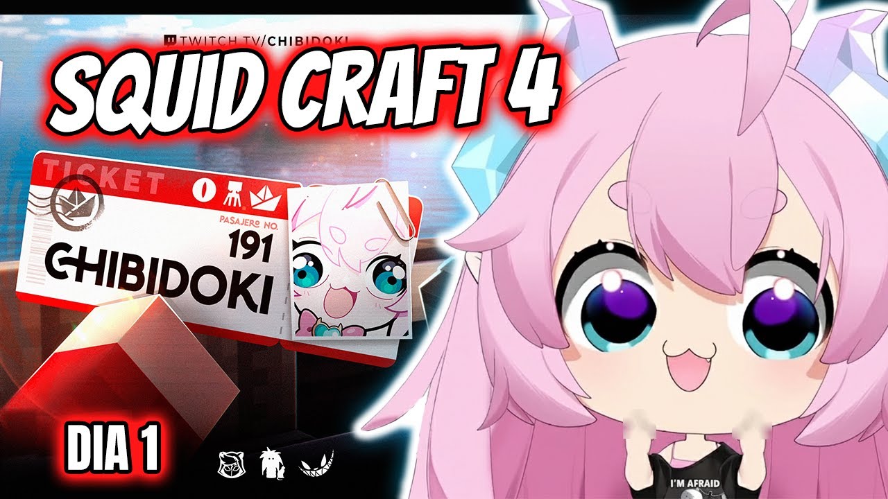 Mejores momentos de Chibidoki en el PRIMER DIA de los Squid Craft 4 #chibidoki