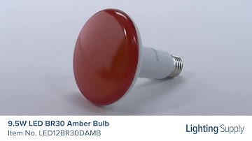 TCP 9.5W LED BR30 Amber Bulb (LED12BR30DAMB)