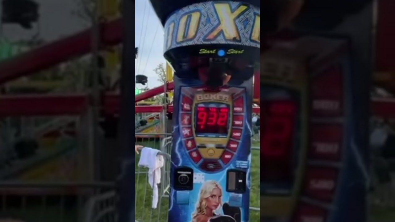 Ed Matthews Gets Angry after Punching the Punch Machine!!