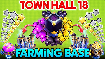 Th 18 Best Farming Bases With Links | Brand New Th18 Farming Bases | Farming Base