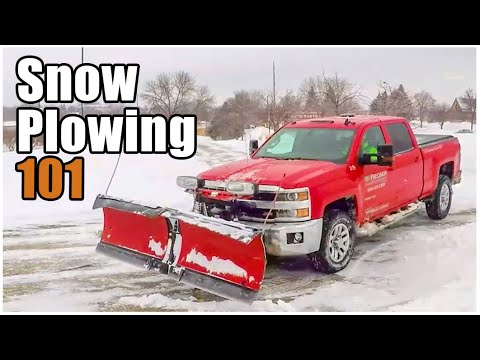 How to Snowplow with a Truck | Snow Plowing 101