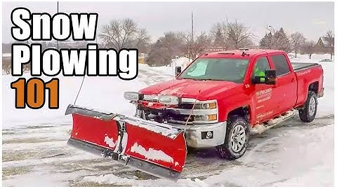 How to Snowplow with a Truck | Snow Plowing 101