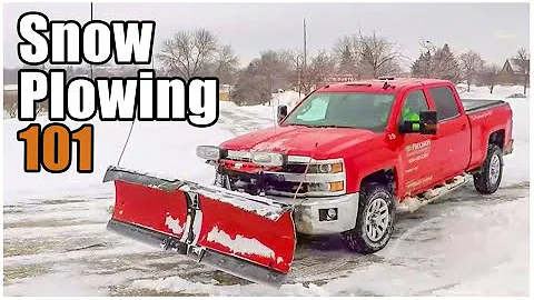 How to Snowplow with a Truck | Snow Plowing 101