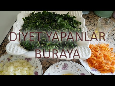 Diyet yapanlar buraya. Tok tutan kalorisiz.... havuçlu,  bulgurlu ıspanak yemeği 😍