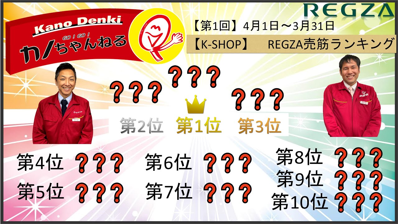 祝1周年】K-SHOP設立1年生放送♪1年間のREGZA販売台数ランキング&2024