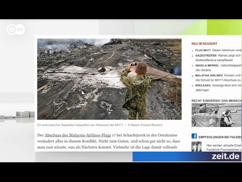 Немецкие СМИ об авиакатастрофе в Донбассе: "Время заставить оружие молчать"