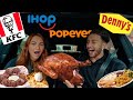 TRYING THANKSGIVING DINNER AT FAST FOOD RESTAURANTS!! *THEY GAVE US WHOLE TURKEYS*