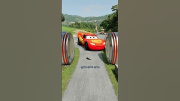 Long City Buses & School Bus vs Hydraulic Crush - BeamNG.drive #shorts #beamngdrive #bus