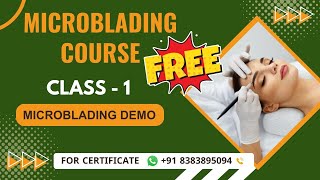 Class 1 - Microblading Eyebrows Class | Microblading Eyebrows Online Course | Step By Step