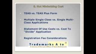 Video Trademark Attorney - Top Ten Common Trademark Application Filing Mistakes