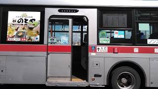 61系統上陣川行きT3557、2009年式三菱ふそうエアロミディSノンステップバス。