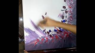 palette knife painting easy abstract