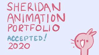 accepted sheridan animation portfolio 2020